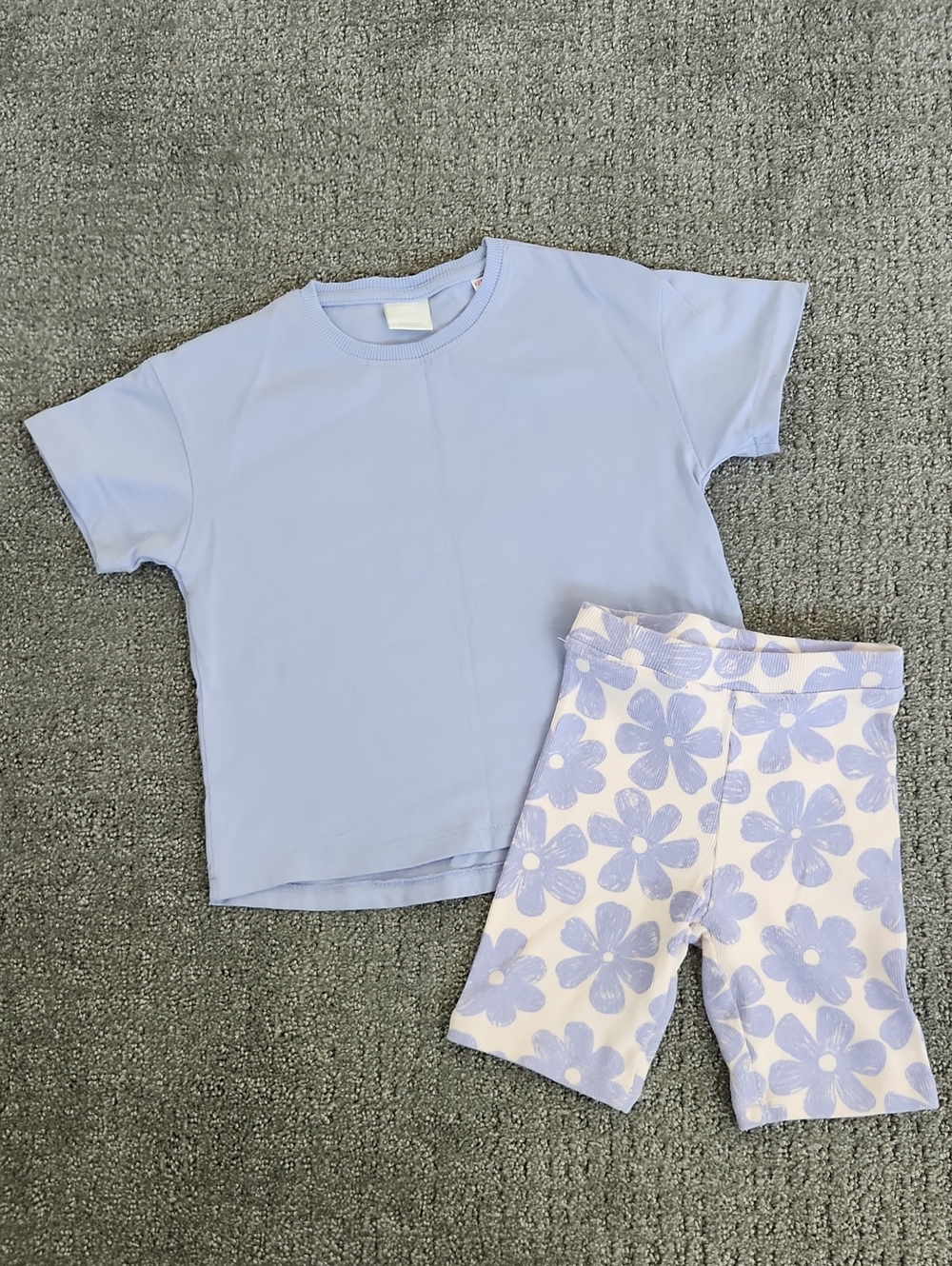 Zara Girls Floral Two-Piece Set, Top And Shorts Size 5